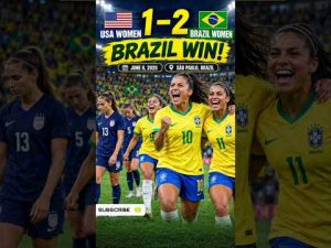 Brazil Women vs USA Women 🔥 Match Highlights & Goals | Women’s Football #shorts #football #usa